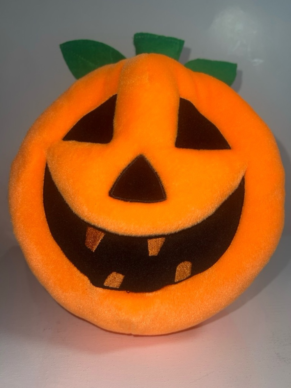 Toy Factory Halloween Jack-O'-Lantern Pumpkin Plush 10.5" 🎃